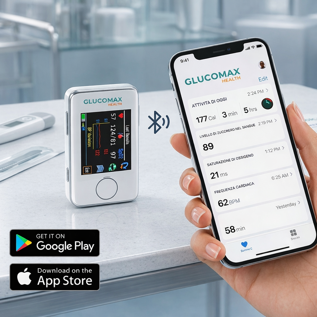 Glucomax - Ağrısız Şeker Ölçüm Cihazı + ÜCRETSİZ Tansiyon Aleti