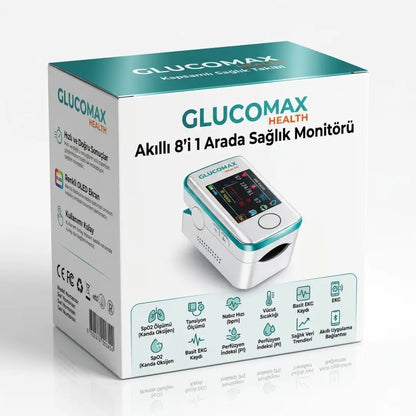 Glucomax - Ağrısız Şeker Ölçüm Cihazı + ÜCRETSİZ Tansiyon Aleti